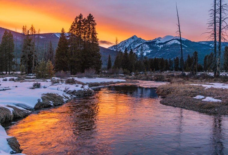 Озеро в парке Колорадо