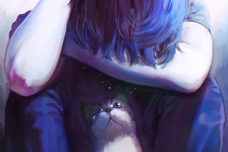 Аниме депрессия мальчик