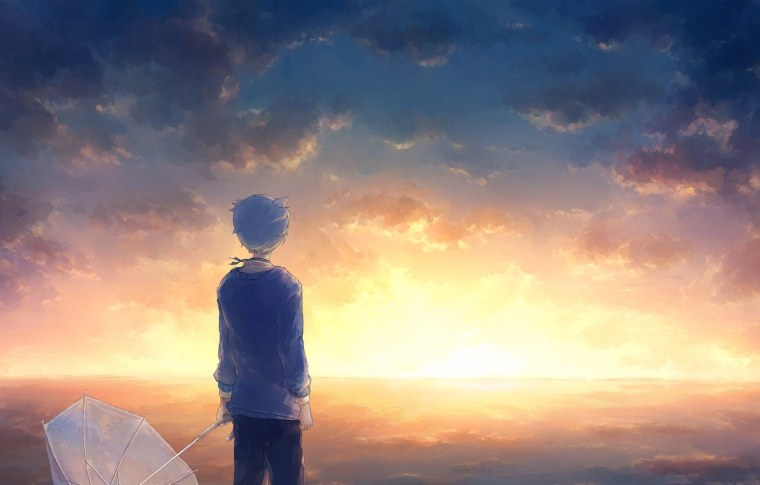 Депрессивные аниме парни