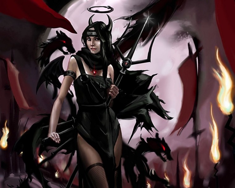 Девушка демон