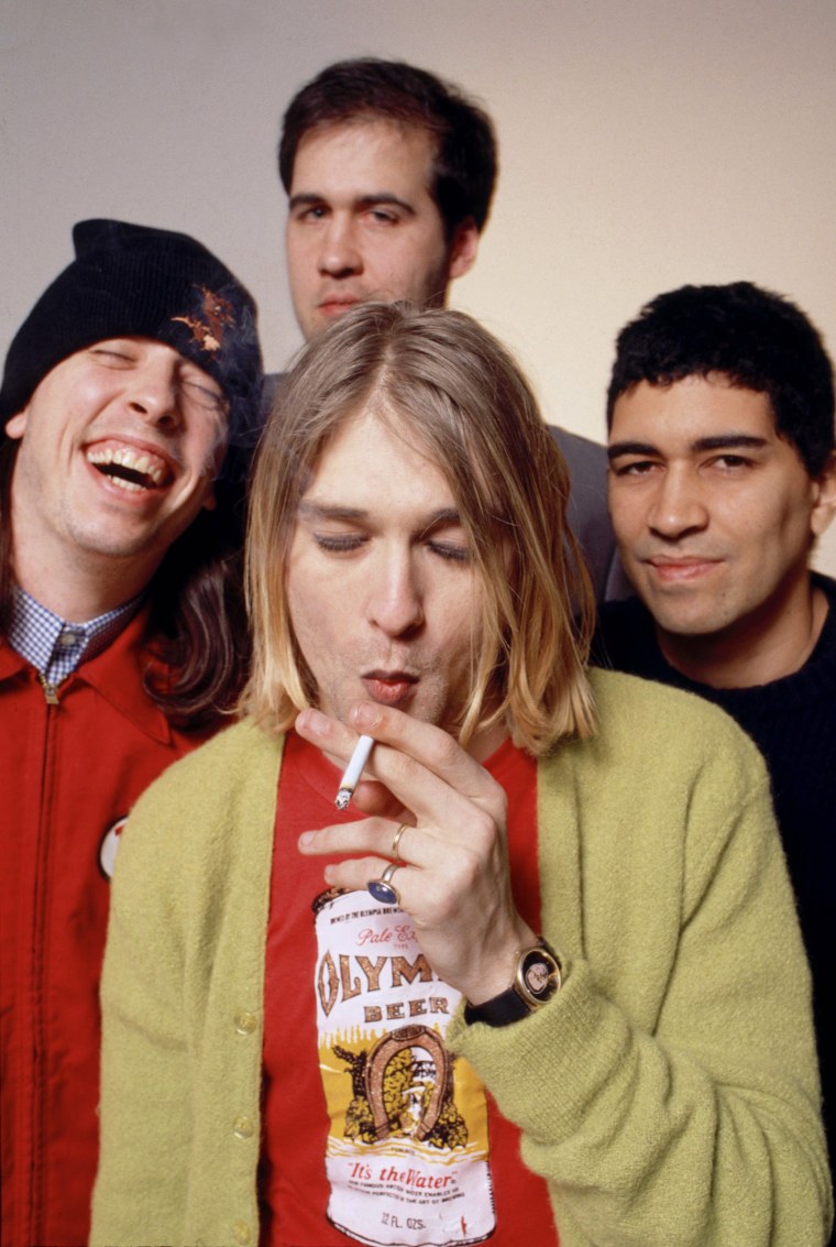 Курт Кобейн с группой