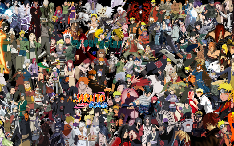 Герои Наруто коллаж