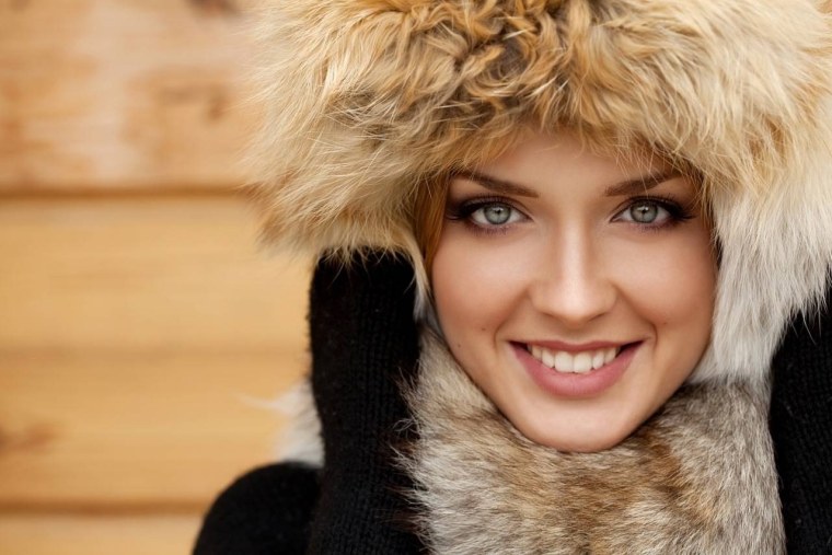 Русская красавица зимой