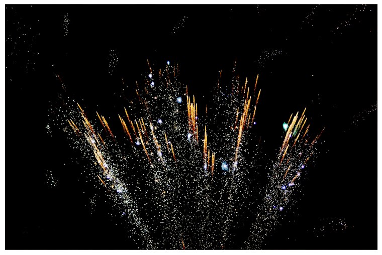 Фейерверк в виде портрета