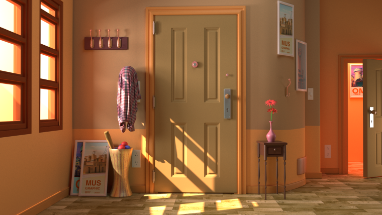 Тёмный коридор аниме школа