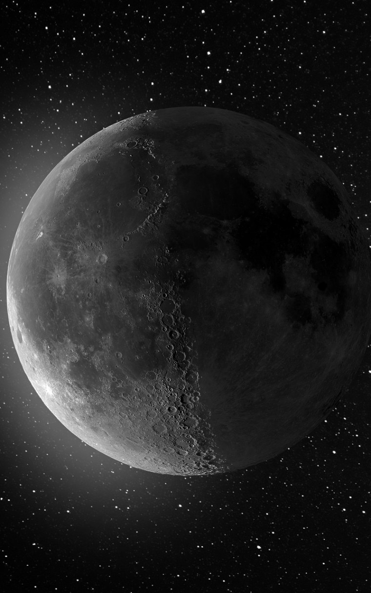 Снимок Луны с айфона