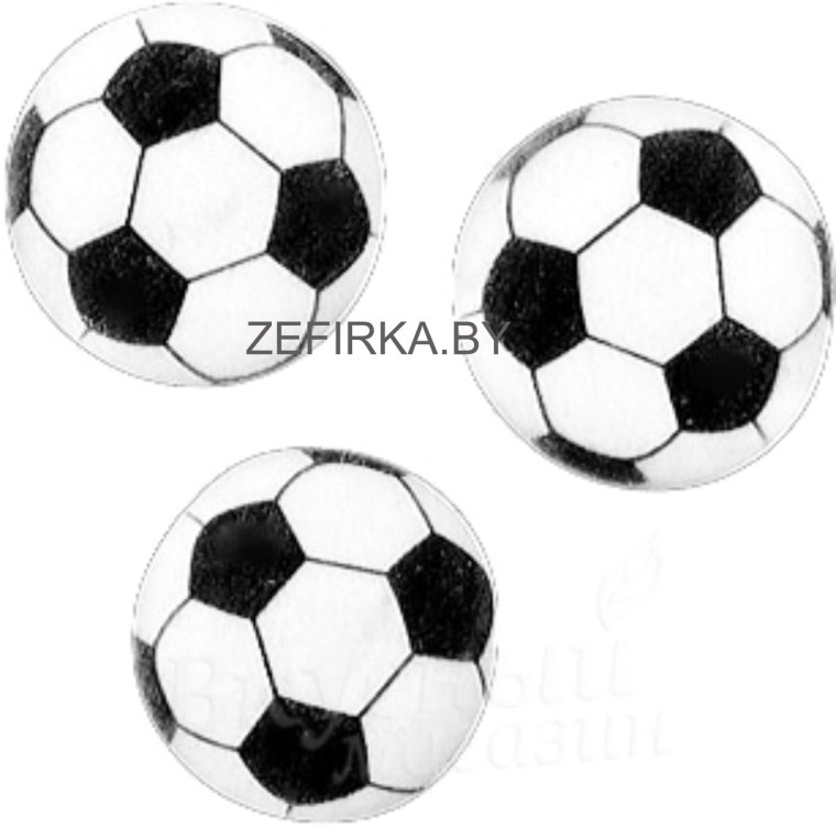 Сахарные футбольные мячики