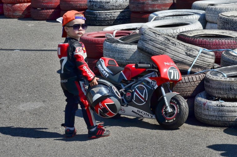 Мото соревнования детей