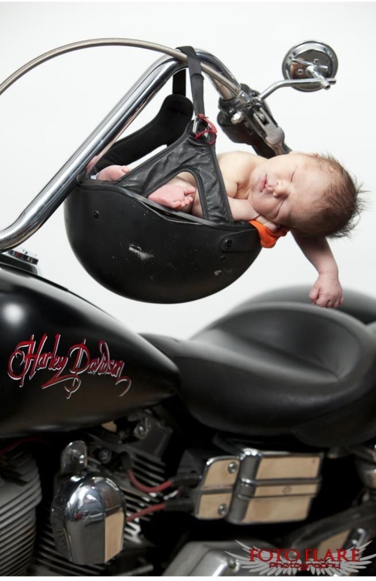 Ребенок байкер