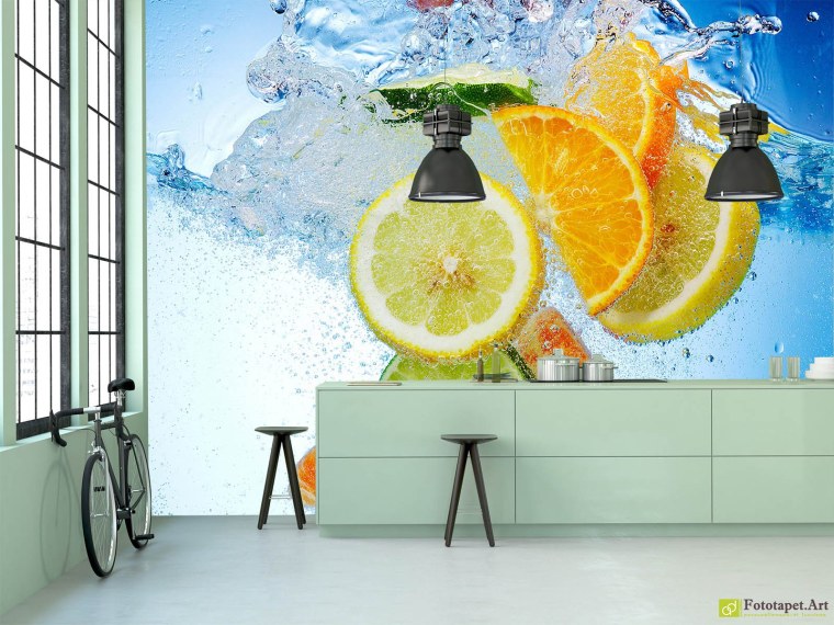 Фотообои апельсины для кухни