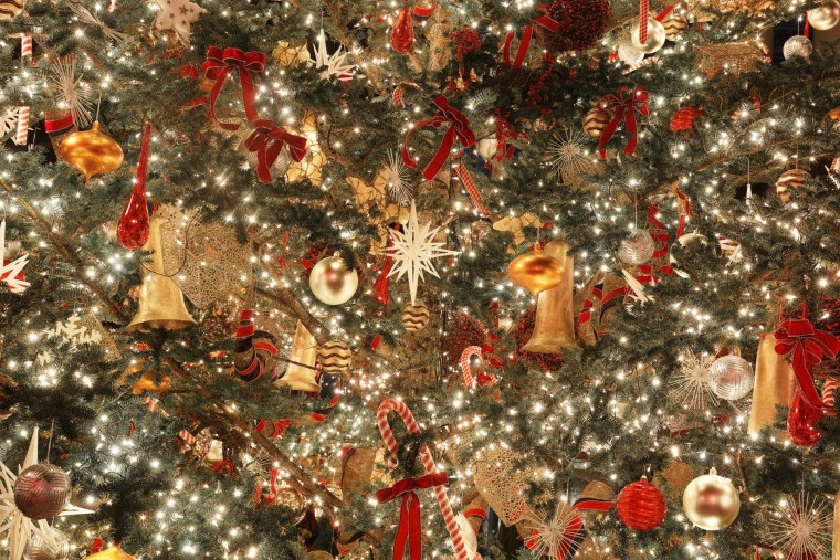 Новогодний фон с елкой