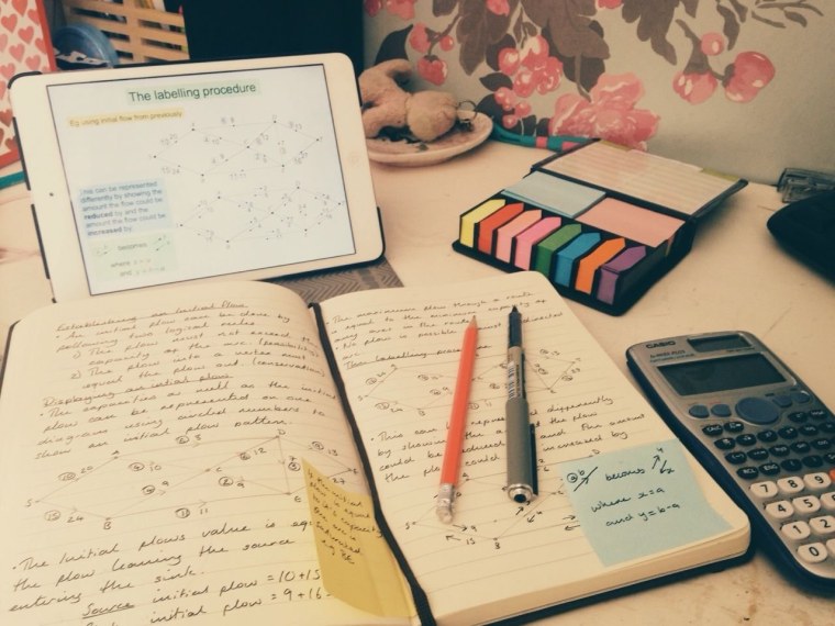 Эстетичный стол для учёбы