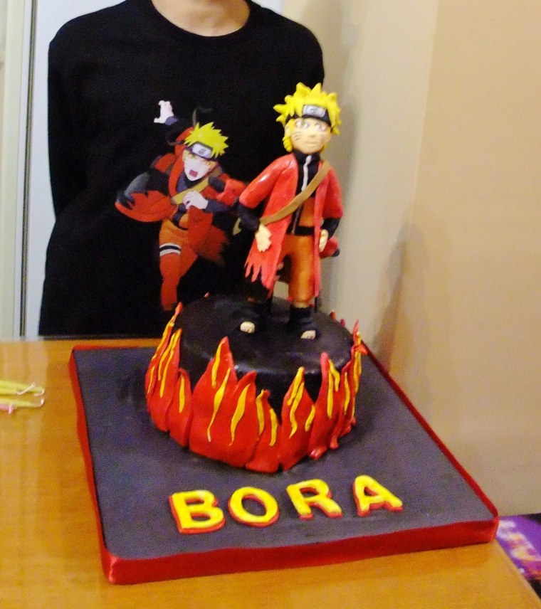 Торт в стиле аниме Наруто для мальчика
