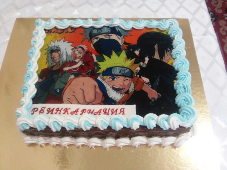 Торт Наруто на день рождения