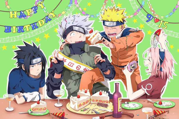 Торт Наруто с Итачи на день рождения