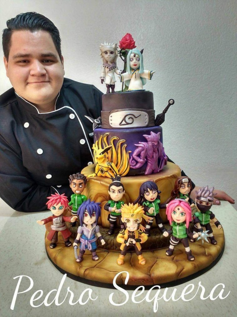 Торт аниме Наруто команда 7