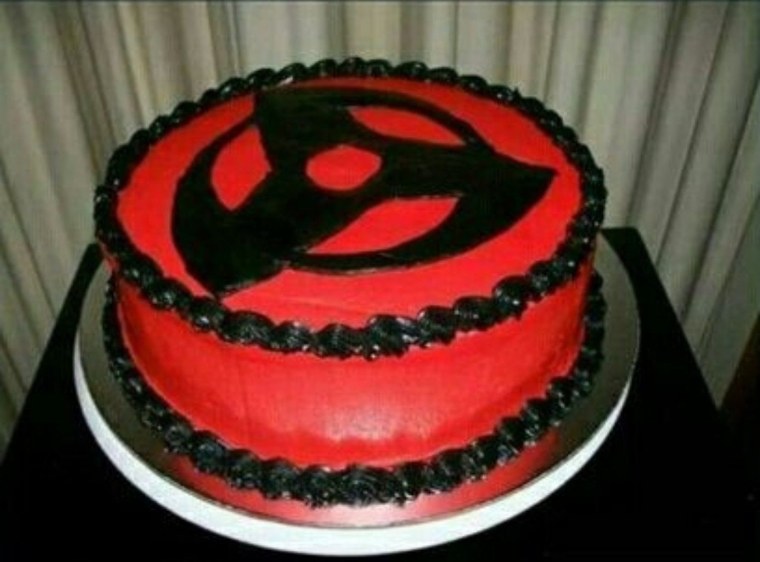 Торт на день рождения Наруто Итачи Акацуки