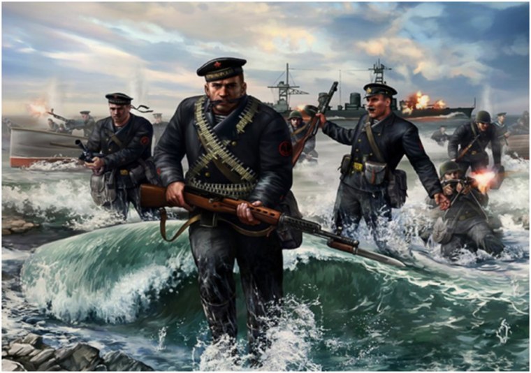 Моряки черные бушлаты