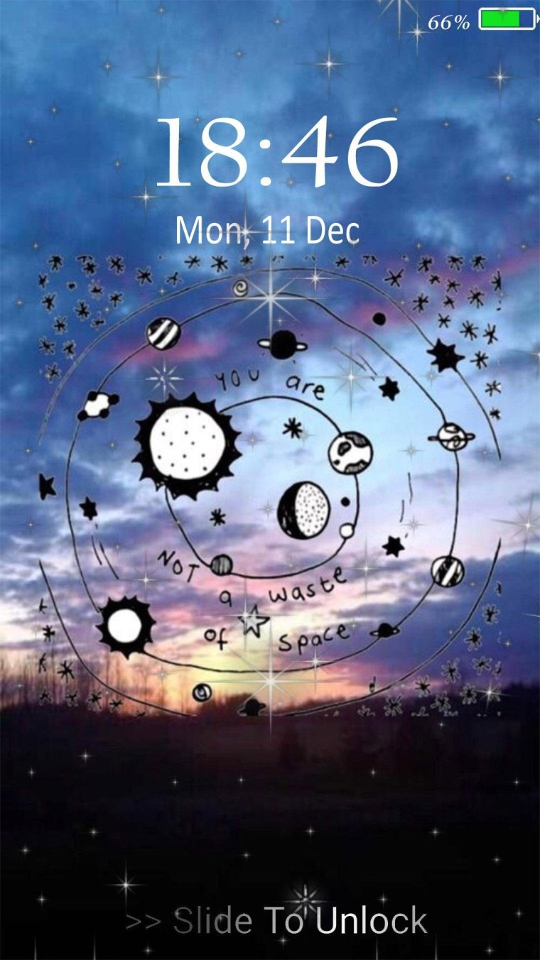 На экран блокировки картина