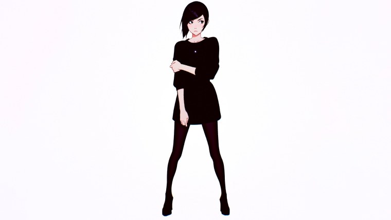 Аниме девочка с рожками