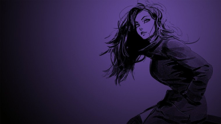 Обои на рабочий стол девушки Рисованные