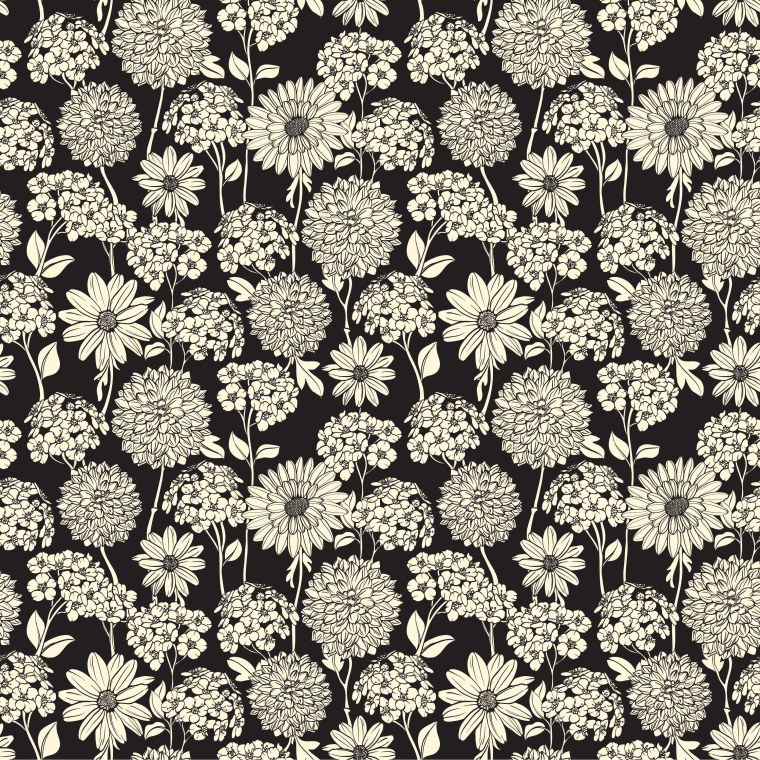 Бесшовный растительный узор