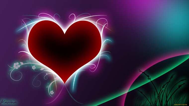 Очень красивое сердечко