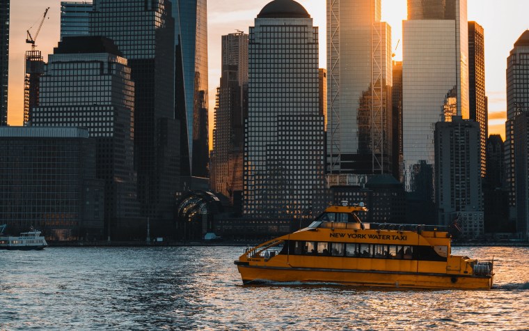 Ночной город Нью-Йорк 4к