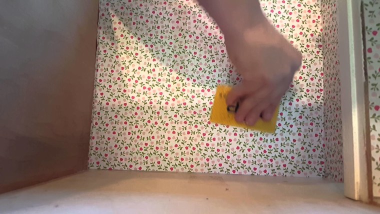 Обои для кукольного домика ванная