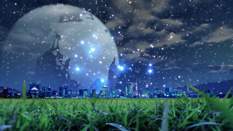 Волшебный ночной пейзаж