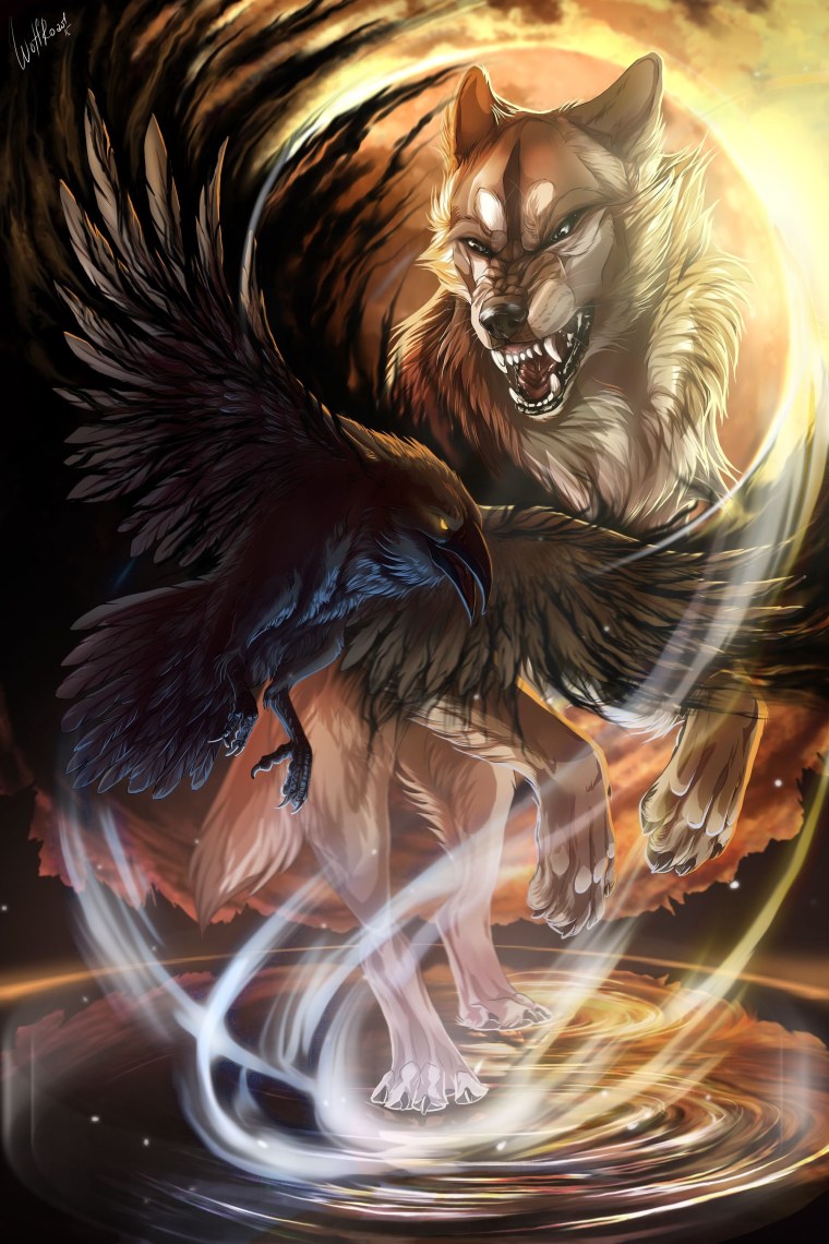 Симуран крылатый волк