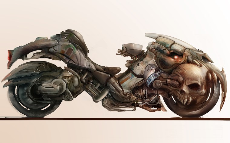 Дизельпанк апокалипсис мотоцикл
