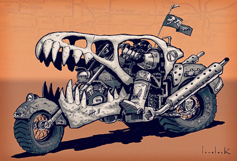 Байкер концепт арт