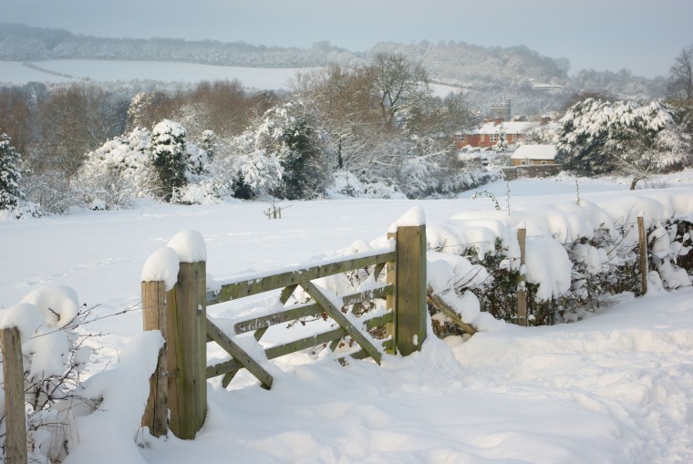 Эстетика зимы в деревне