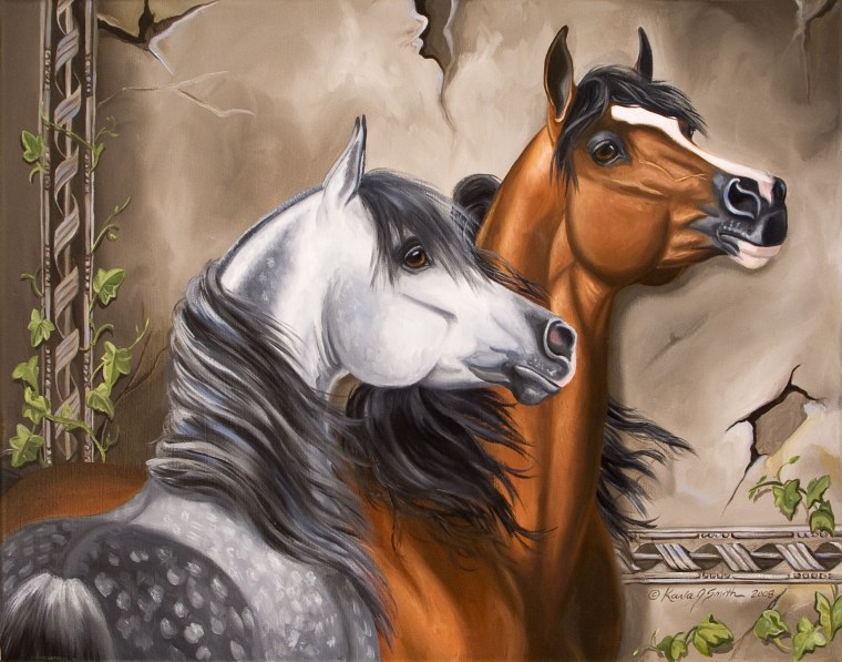 Арабская лошадь арт