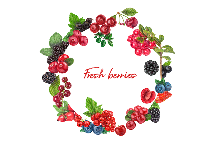 Поцелуй с клубникой