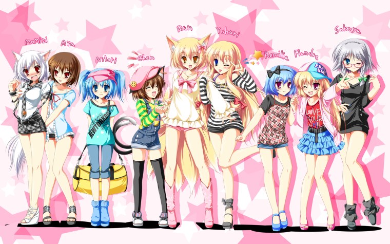 Аниме много персонажей