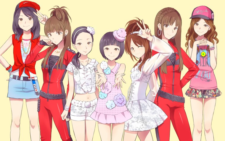 Аниме айдолы девушки