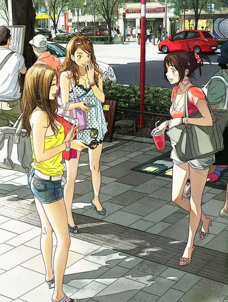 Девушка в стиле аниме