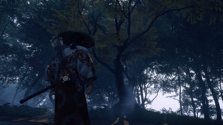 Ghost of Tsushima черно белая броня