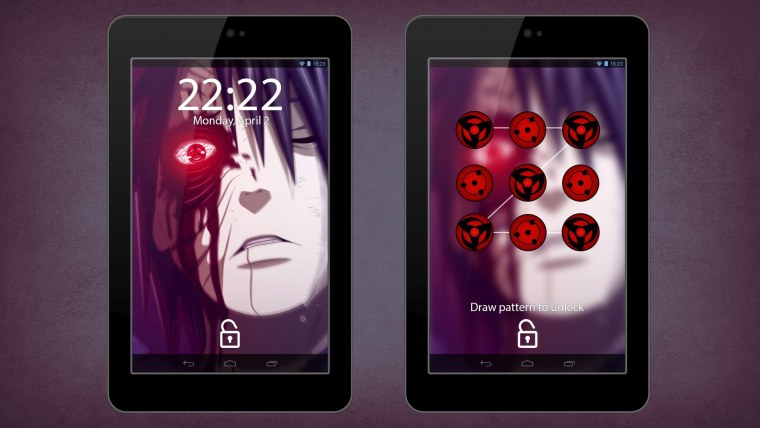 Обито на экран телефона