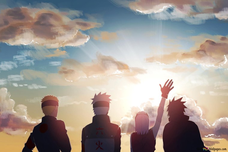 Эстетика аниме Наруто Коноха