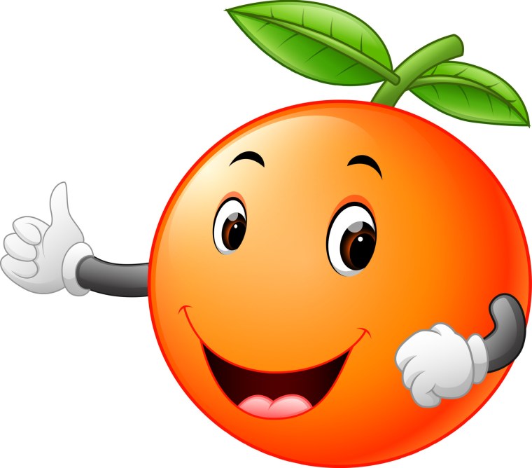 Апельсин смайлик