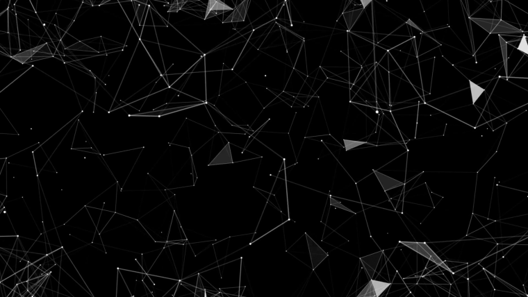 Геометрические узоры на черном фоне