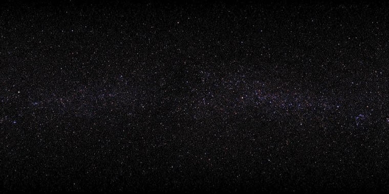 Черное небо со звездами