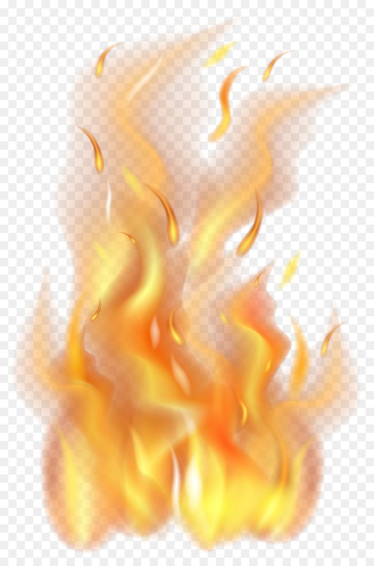 Огонь без фона