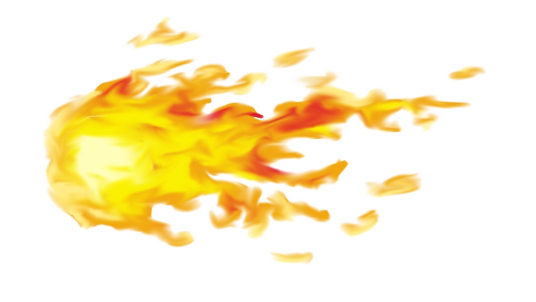 Огонь на прозрачном фоне для фотошопа