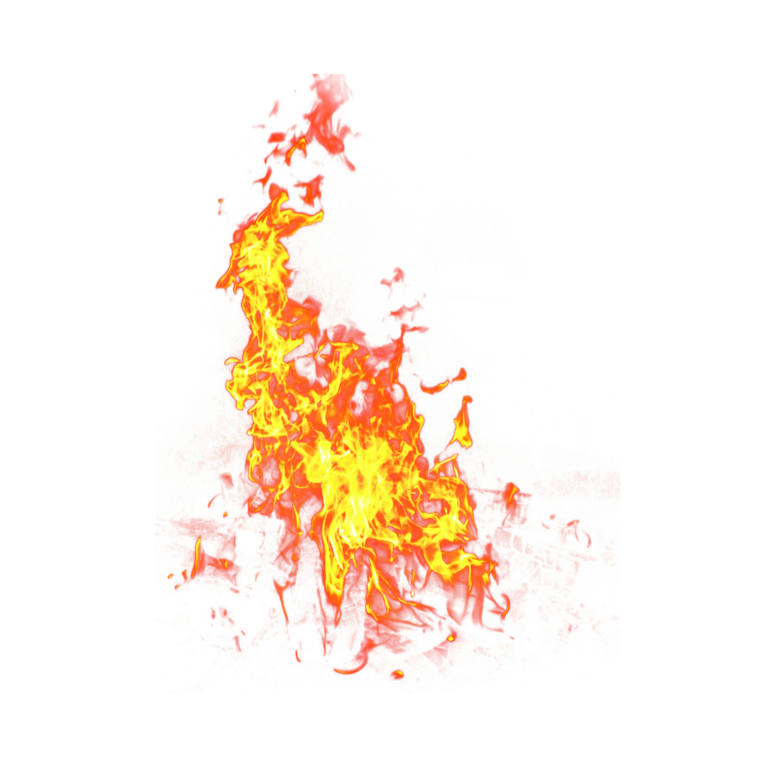 Огонь без фона