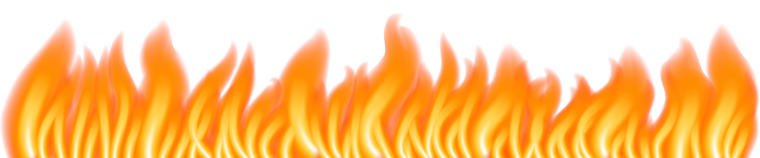 Красный огонь на прозрачном фоне