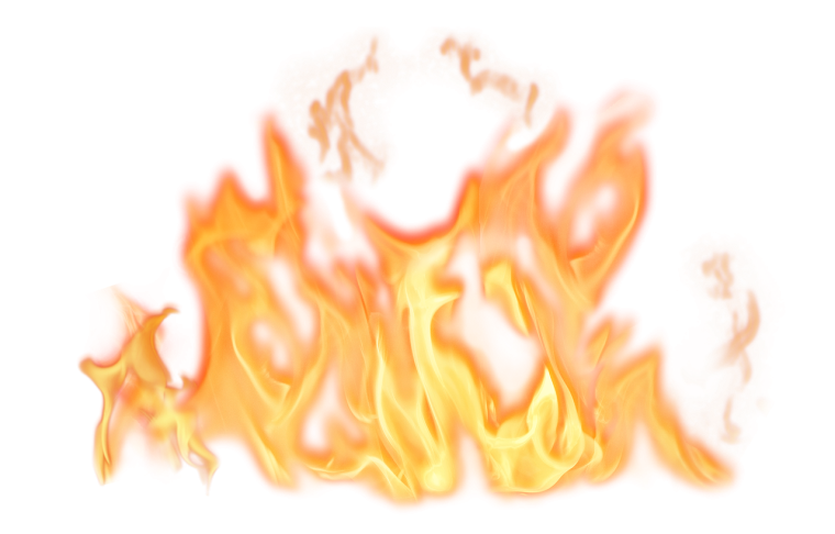 Огонь без фона